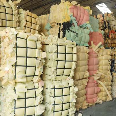 YUNJIE  A Grade Mixed Color Clean Polyurethane Foam Scrap  PU Foam Scrap